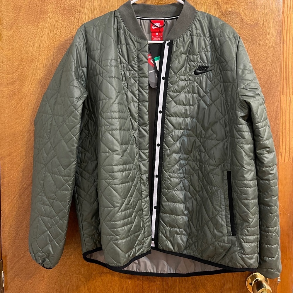 NEW Nike bomber Green (sage) w/ black accents
